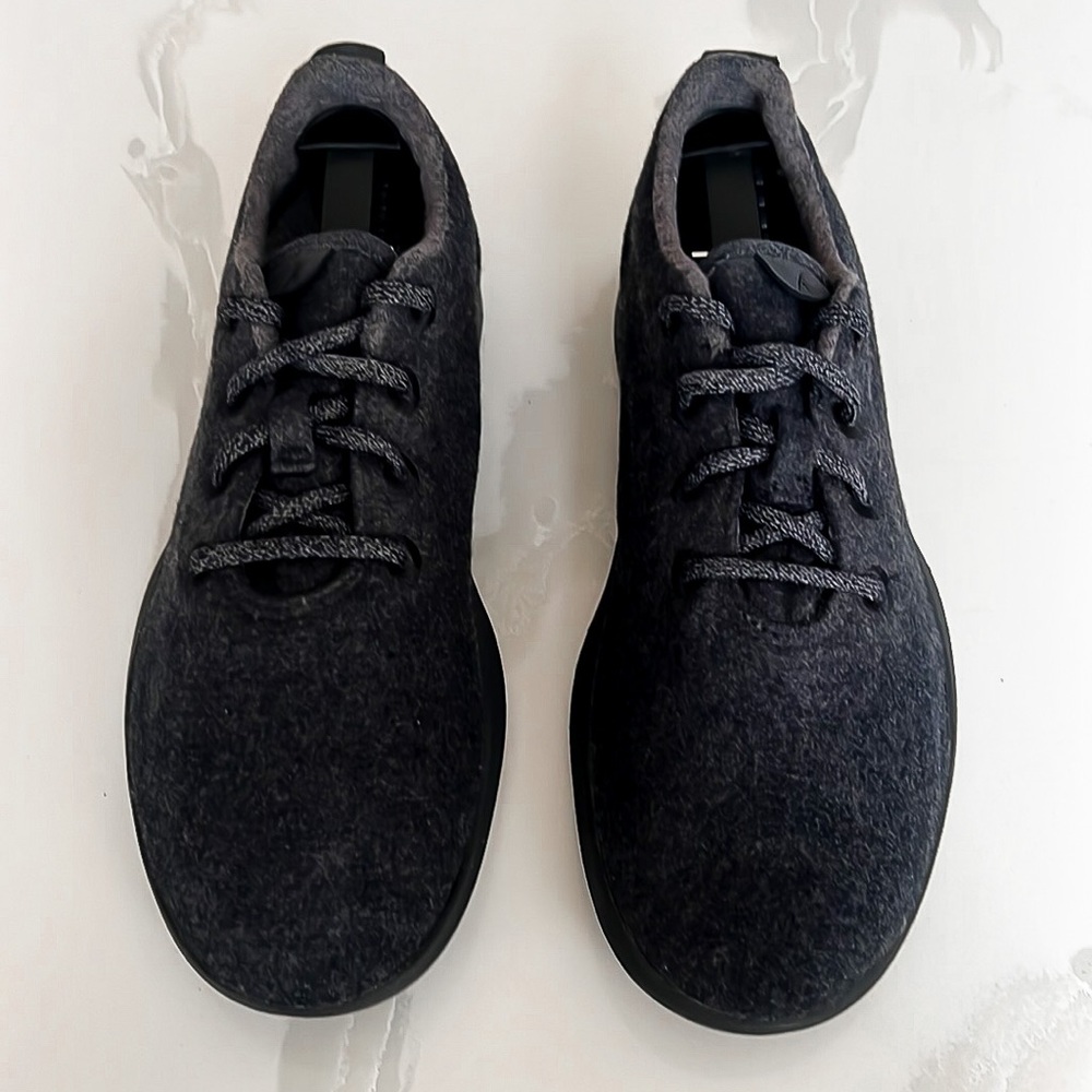 Allbirds Wool Runner Charcoal Gray With Black Sole Sneaker Womens Sz 10 0319 NV1 - Picture 4 of 14